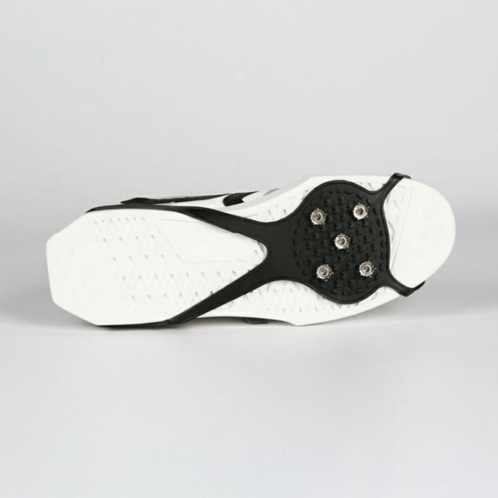 5 Teeth Ice Cleats Snow Grips Crampons Ice Gripper Spike Grips Cleats Ice Snow Traction Cleats Grippers for Men Women