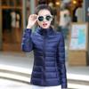 Elegant Then Extra Large Size Light Section Down Jacket Women Short Section Stand-up Collar Plus Size Comfortable Unique Personalized Clothes