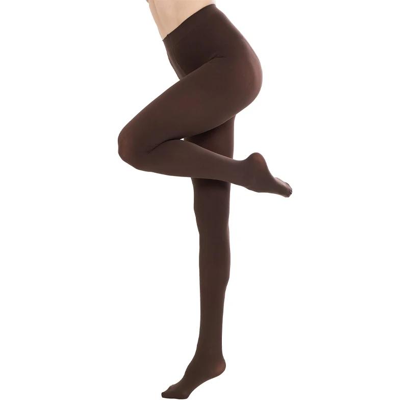 Kave Plus Size Winter Tights Women 80D Soft Solid Color Semi Opaque Footed Tights High Waist Womens Tights Large Size Pantyhose