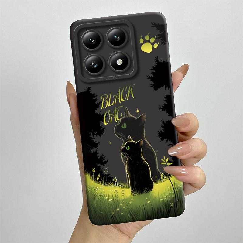 Чехол для телефона Xiaomi 14T Pro 14Tpro, мягкий силикон TPU, милый окрашенный корпус, с рисунком из мультфильма, ударопрочная защитная задняя крышка