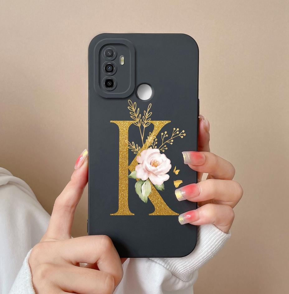 Для OPPO F21 Pro F21S Pro 4G 5G Find X3 X5 Lite чехол для телефона Высококачественные защитные сумки для телефонов Цветочные буквы Матовый мягкий силикон для бампера OPPO