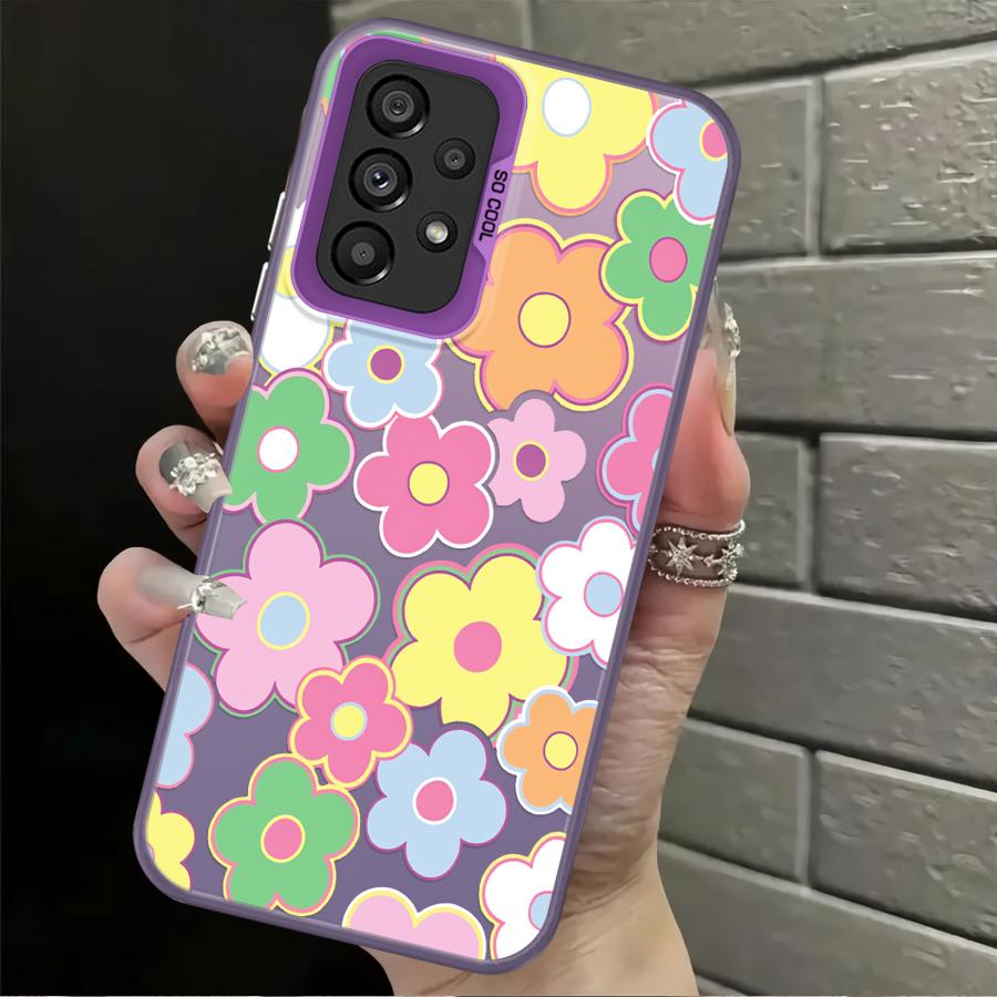Чехол для телефона Samsung Galaxy A24 A25 A34 A35 A13 A14 A15 A16 A26 A17 A20s A31 A21s A23 A12 Ракушка Цветок