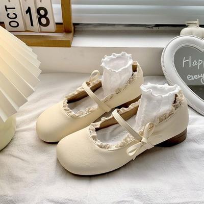 Японские jk милые туфли-лолиты с круглым носком и бантом, женские, лето 2025, новинка, под юбку, туфли Мэри Джейн