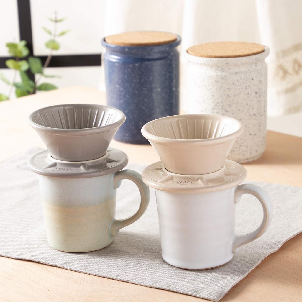 MIKASA Weekend Canister, White, 11cm Diameter X 14cm Height, 800ml, Microwave, Dishwasher, and Oven Safe, T-783573