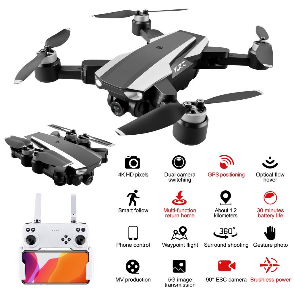 S105 GPS Drone 4K HD Camera 5G WiFi Brushless Motor FPV Drone Flying For 25 Min