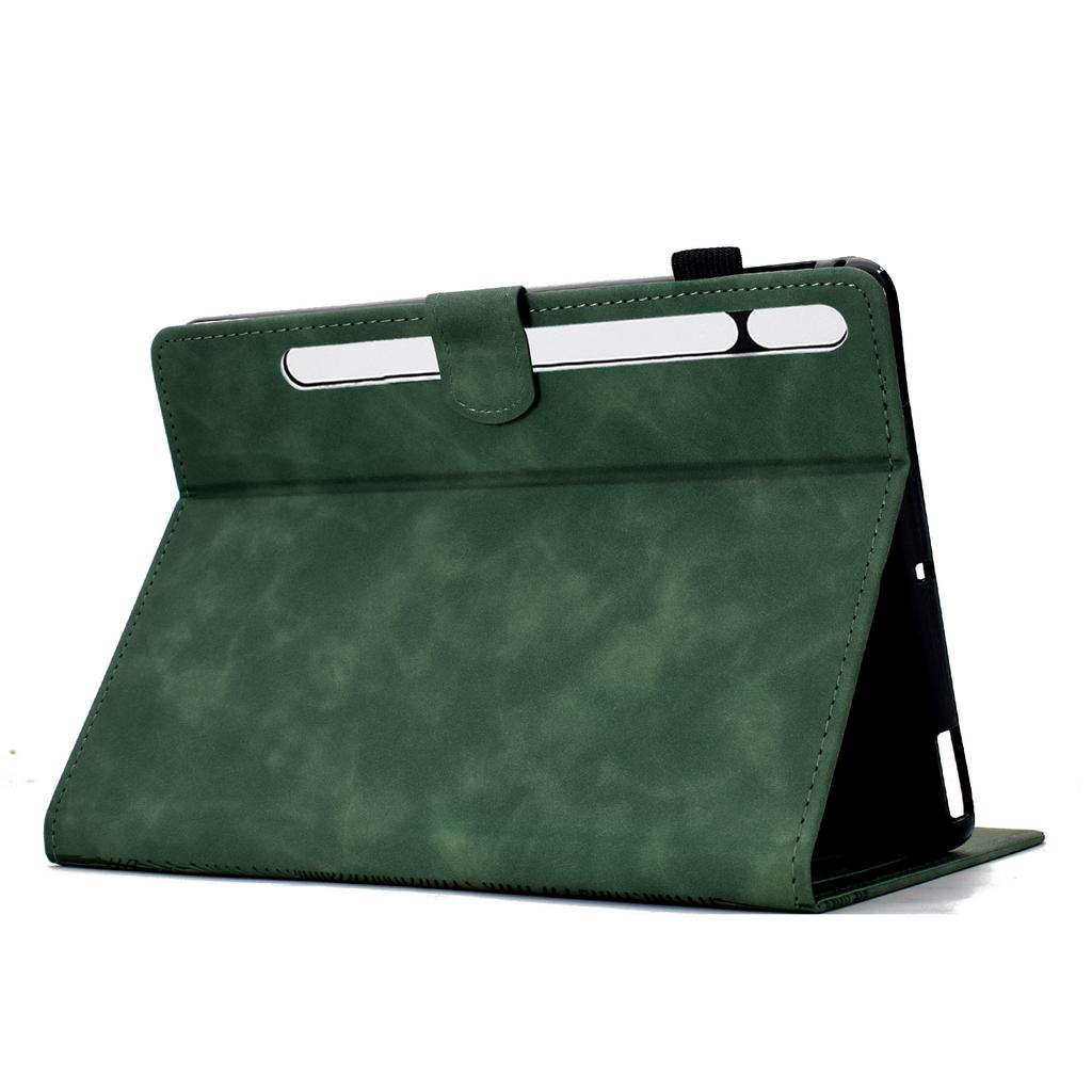 For Samsung Galaxy Tab S9 Case Cats Imprinted PU Leather Card Slots Tablet Cover