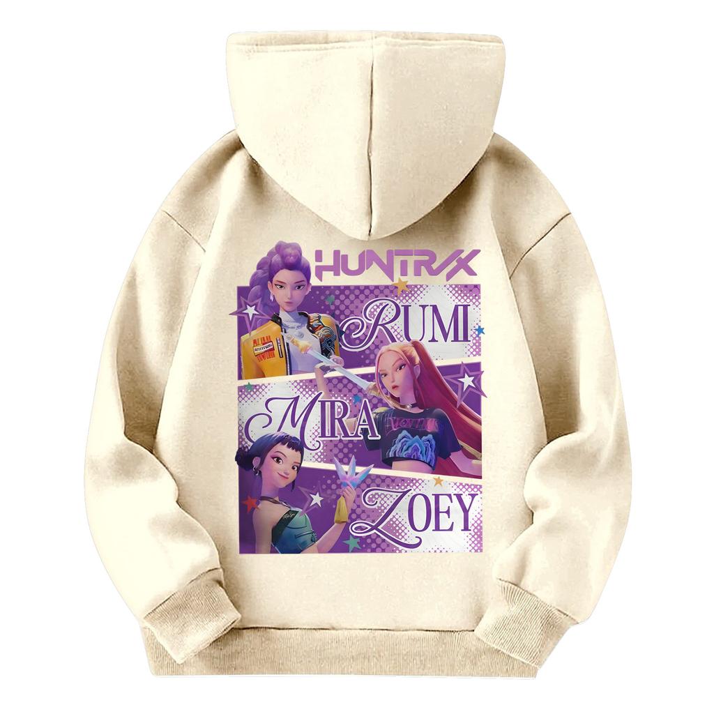 Детский повседневный пуловер с круглым вырезом и принтом, с длинными рукавами и капюшоном