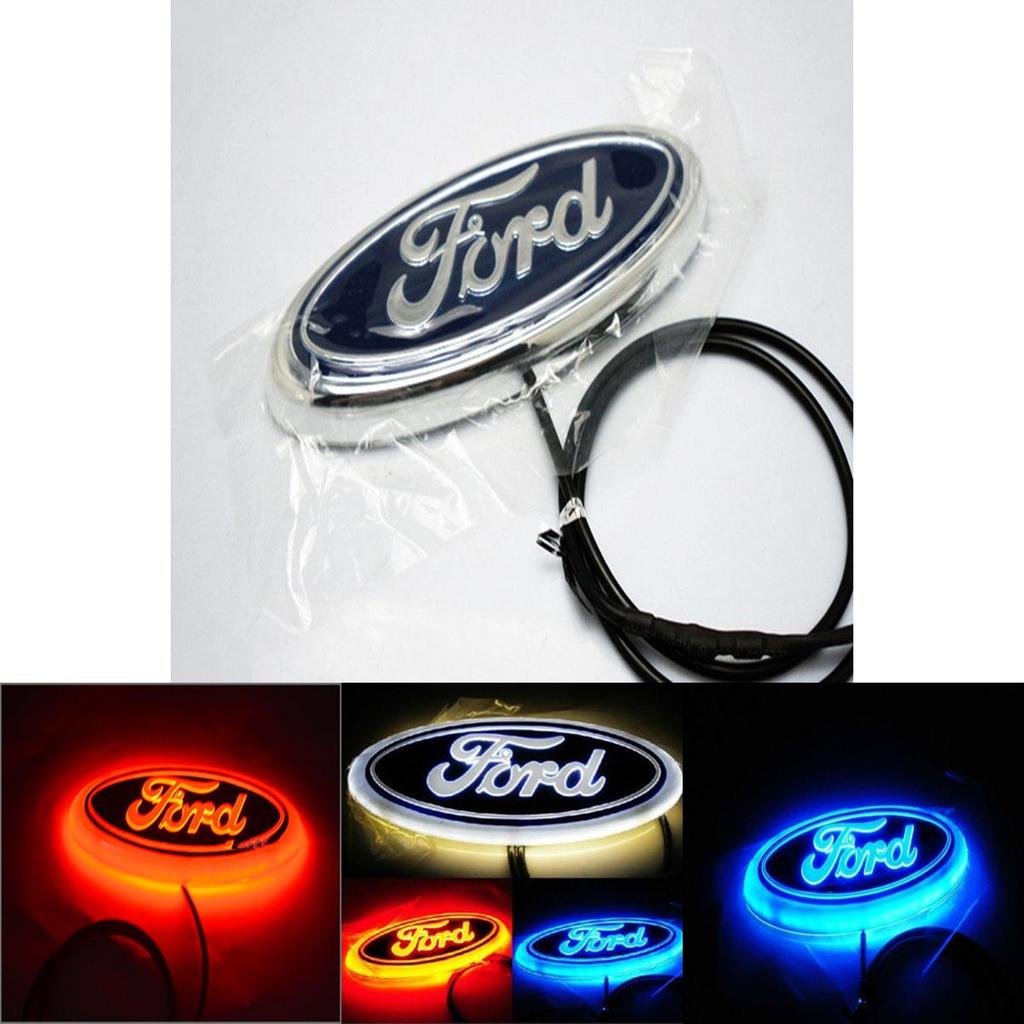 Мода Красочный 4d Автомобильный Светодиодный Задний Фонарь Логотипа Автомобиля Эмблема Значка Для Ford Fox Mondeo