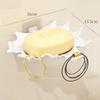 Wall Mounted Soap Box Self-adhesive Storage Rack  Bathroom Kitchen Sink Organizer