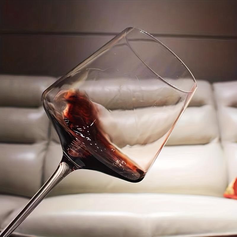 18.5oz Long Stem Crystal Wine Glasses (Set of 2) - Multipurpose Reusable Easy To Clean Lead-Free Glassware