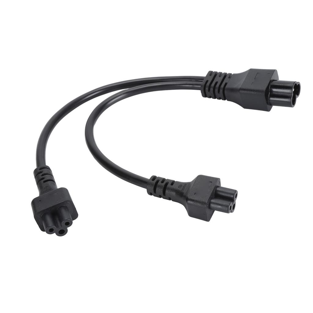 Кабель питания IEC320 C6 Male to Dual C5 Female длиной 30 см, адаптер-разветвитель C6 to 2xC5 Y, кабель питания 2,5 А, 250 В
