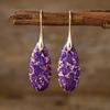 Bohemian Emperor Stone Water Drop Pendant Earrings European and American Popular Ins Jewelry