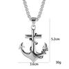 Прыгучий Характер Мужская Подвеска Ожерелье Хип-Хоп Якорь Титановая Сталь Подвеска Свитер Цепочка Женские Модные Аксессуары Украшение