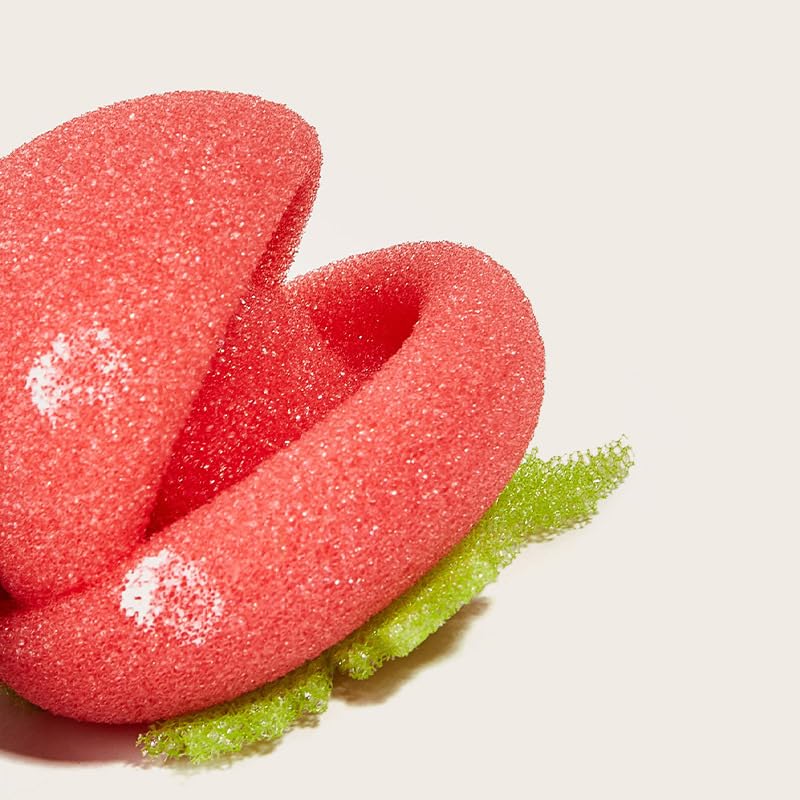 12 шт. DIY Клубничные бигуди из пеноматериала без нагрева, ролики для волос без нагрева, набор для сна, мягкий губчатый материал, инструменты для укладки волос для ленивых девушек