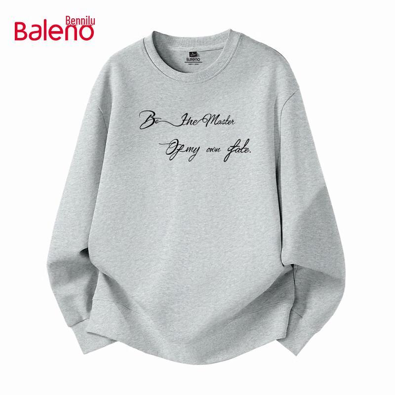 Baleno Unisex Loose Fit Crew Neck Knit Sweatshirt