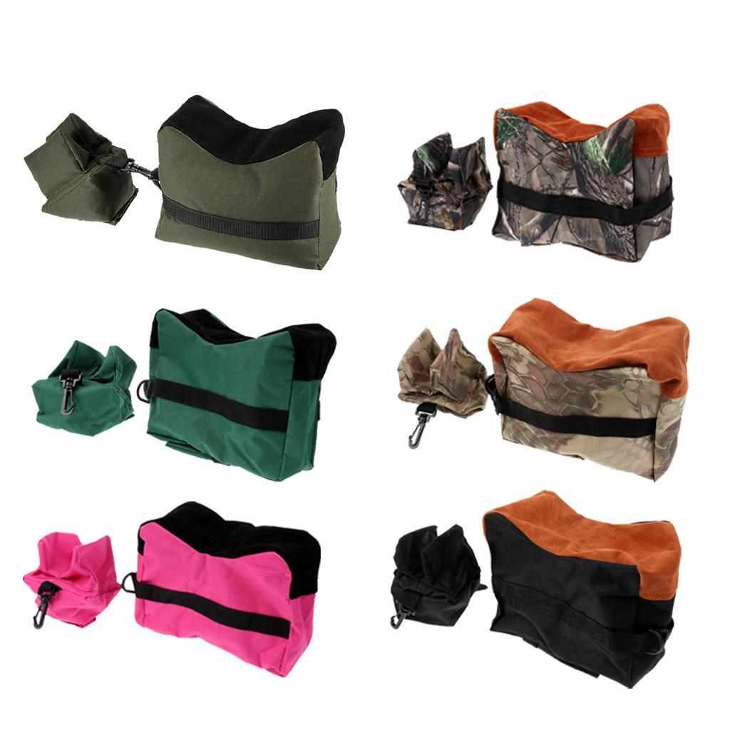 Unfilled Hunting Sand Bag Set Front Rear Bench Rest Bag