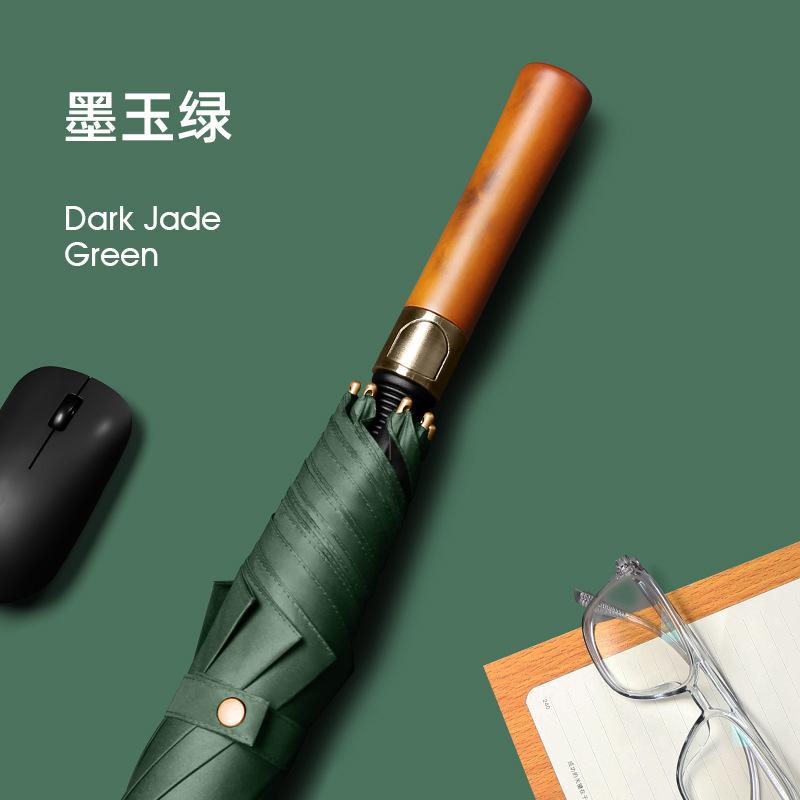 8 Bone Long Pole Umbrella Retro Folding Umbrella Classic Sunshade Sunscreen Umbrella