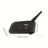XINOWY V6 PRO Bluetooth мотоциклетный интерком шлем гарнитура 1200м коммуникатор для 6 мотоциклистов беспроводной интерфон водонепроницаемый
