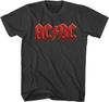 ACDC Красный Логотип Названия Группы Мужская Футболка Унисекс Футболка