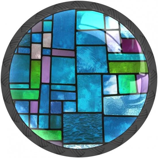 4 шт. в упаковке ручки для шкафов из цветного стекла с бабочкой, круглые ручки для ящиков из хрусталя, ручки для комодов, ящиков, ванной, кухонных шкафов, гардеробов