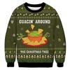 Grinch Christmas Cartoon Print Crew Neck Sweatshirt Men Women Casual Long Sleeve Top
