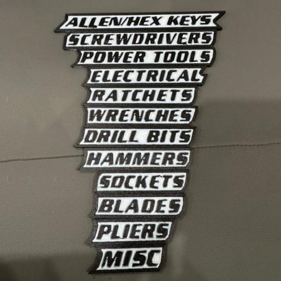 1/10/12 шт. Магнитная этикетка для ящика с инструментами Легко читаемая 3D Магнитный органайзер для ящика с инструментами Бирка Многофункциональная Мини-ящики для инструментов Маркер Организационная этикетка