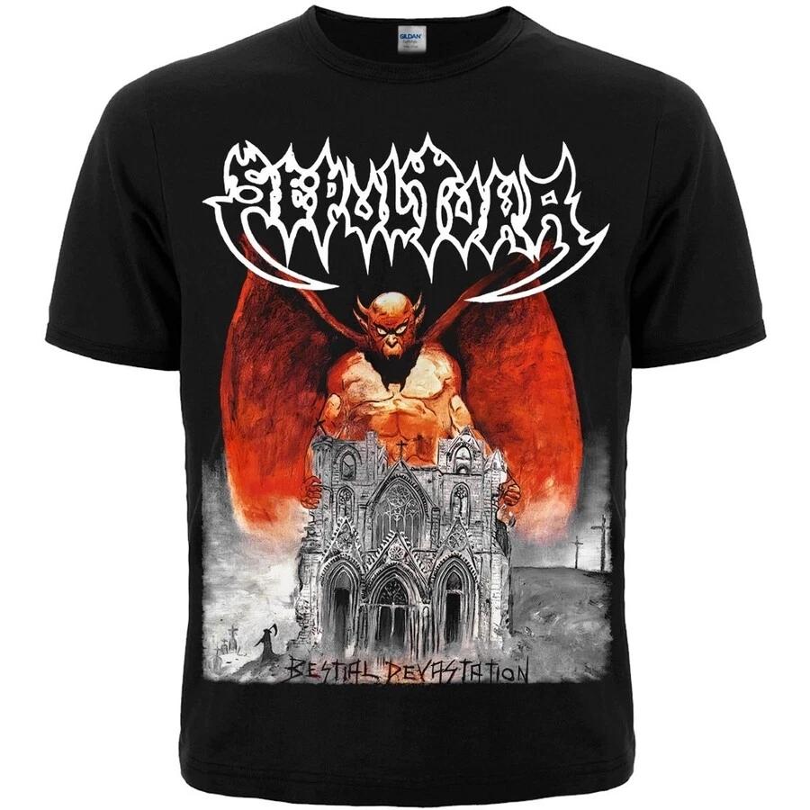 Sepultura "Bestial Devastation". Черная футболка убийца смерть