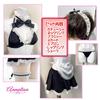 Maid Uniform Cosplay Costume Maid Bikini Elegant Cute Sexy Apron Underwear Sexy Lingerie Competition Underwear Jersey Bra Halloween Black Event