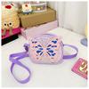 Decoration Bow Sparkling Solid Color Children Shoulder Bag For Daily Use