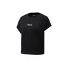 Футболка Li Ning Training Series Casual Sports Ice Feel с круглым вырезом и коротким рукавом, женские топы, черный цвет ATSR338-4