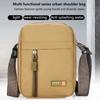 Мужская сумка через плечо для бизнеса и отдыха, большая вместимость, портативная сумка, многослойная, водонепроницаемая, летняя, мужская сумка через плечо