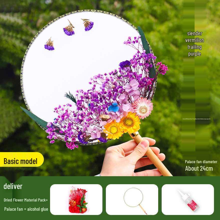 Dried Flower Fan DIY Kit for International Women's Day - Team Building & Handmade Gift