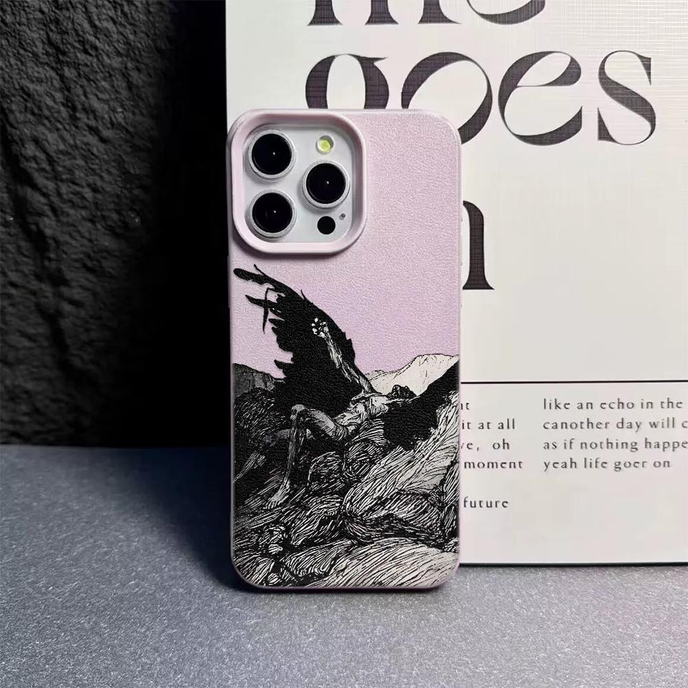 Чехол для телефона «Крылья Ангела» для IPhone 17 16 15 14 13 12 Pro Max 11 16 Plus 17 Air Силиконовый Ударопрочный Бампер