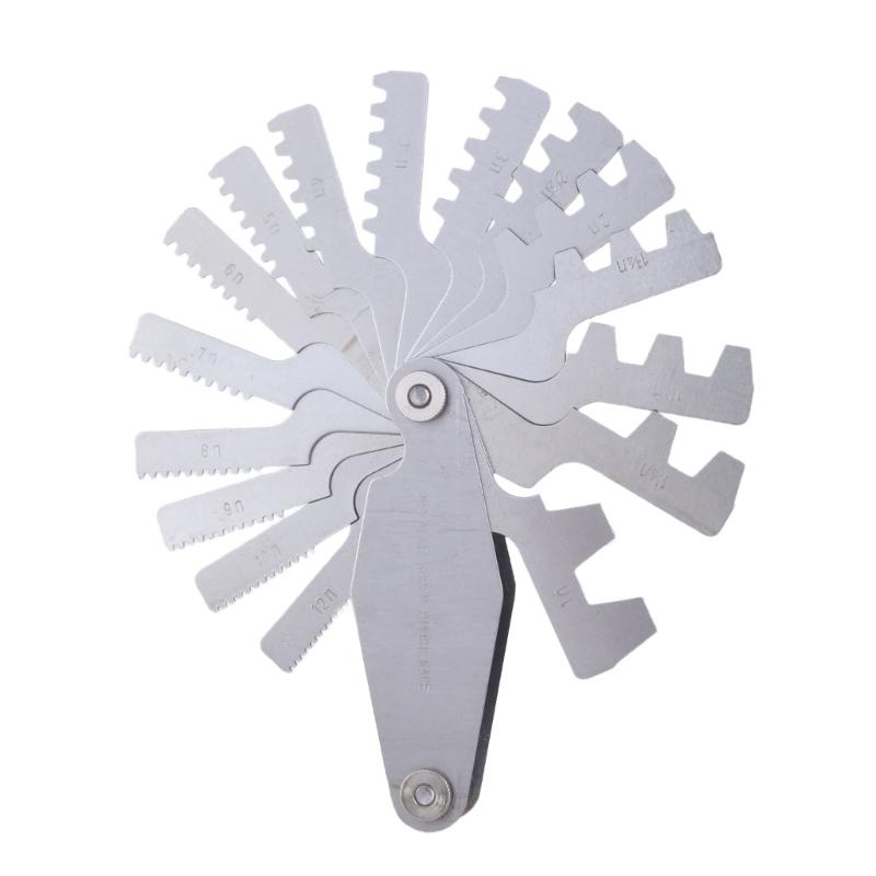 Нержавеющий резьбомер с Т-образной резьбой 29° Резьбомер Инструмент для измерения резьбы для промышленных измерений