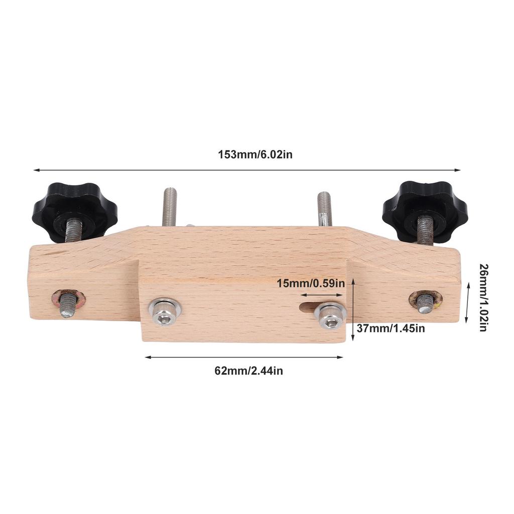 Guitar Bridge Clamp Maple Wood and Metal Guitar Bridge Holding Repair Luthier Tool
