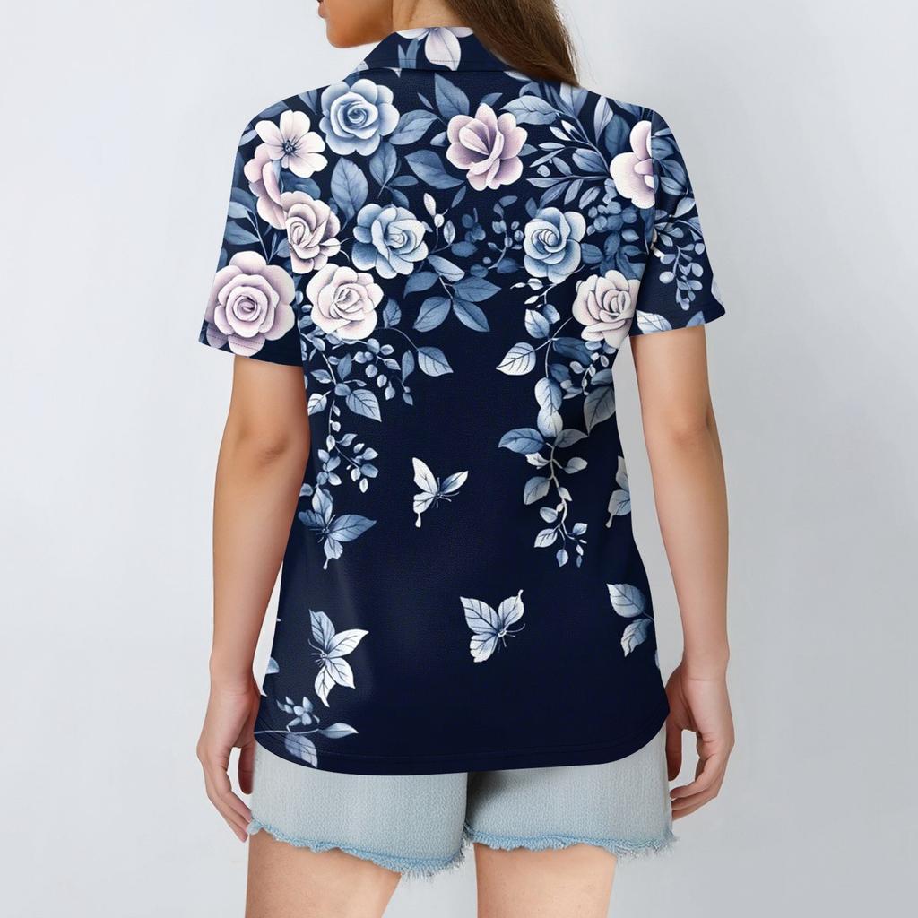 Женская мода повседневная рубашка с коротким рукавом и лацканами, женские топы с V-образным вырезом