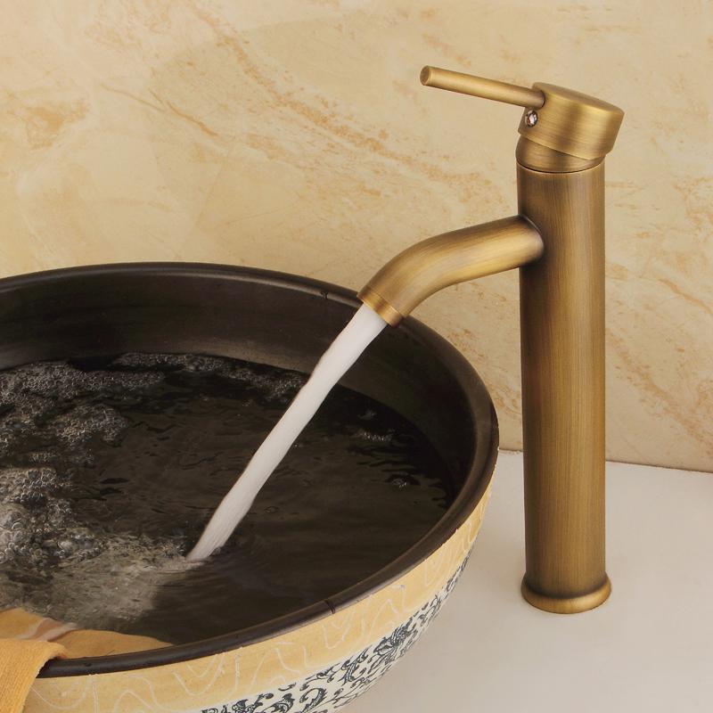 Antique Bronze Basin Faucets Bathroom Faucet Hot & Cold Brass Bathroom Sink Faucet Lavotory Faucet Mixers Water Taps