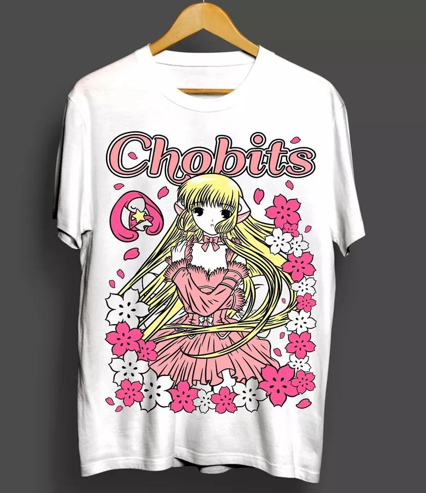 Футболка Chobits Чи Апанезе Фрея Сумомо Хибия Девочка Каваий Аниме Рубашка Белая