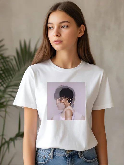 Jimin (BTS) print cotton T-shirt