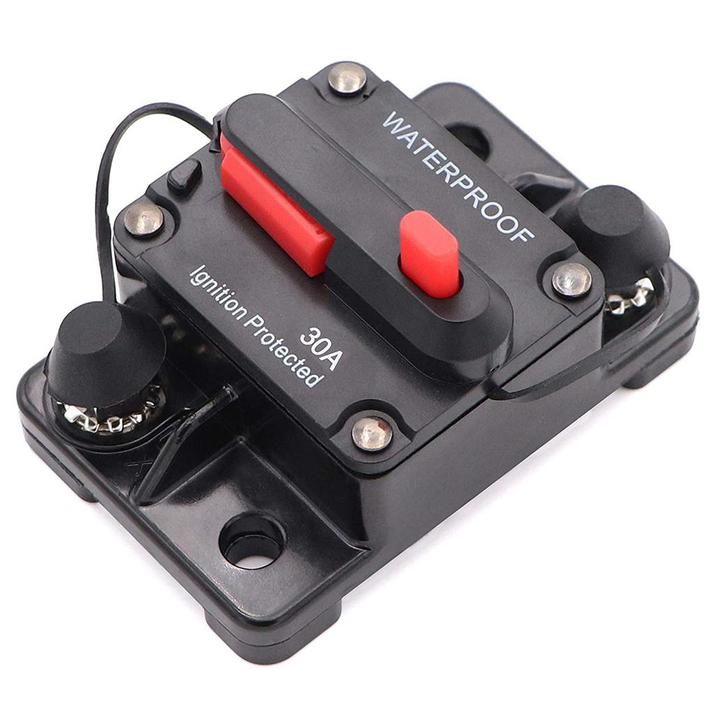 30A-300A Fuse 12-48V Circuit Breaker 12V Trolling Manual Reset Fuse Car Boat Manual Power Protect Breaker for Audio System
