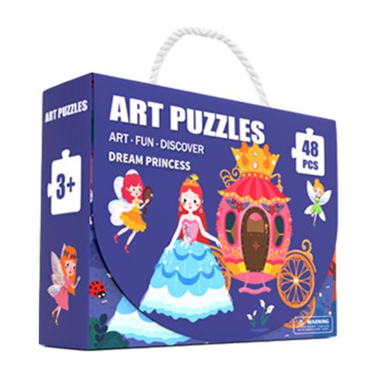 24/48/60Pcs/Set Cartoon Jigsaw Puzzle Toy Animal Vehicle Dinosaur Preschool Leaning Puzzle Game Toddlers Boys Girls Educational Floor Puzzle Toy