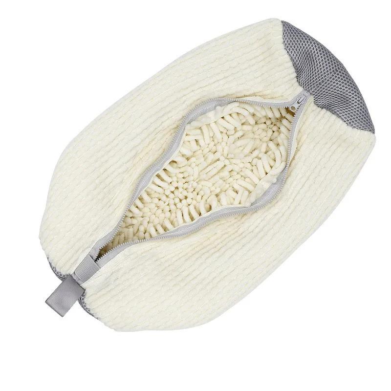 Мешок для стирки обуви для стиральной машины, многоразовый мешок для стирки обуви на молнии, набор для чистки кроссовок и теннисной обуви, удаляет грязь