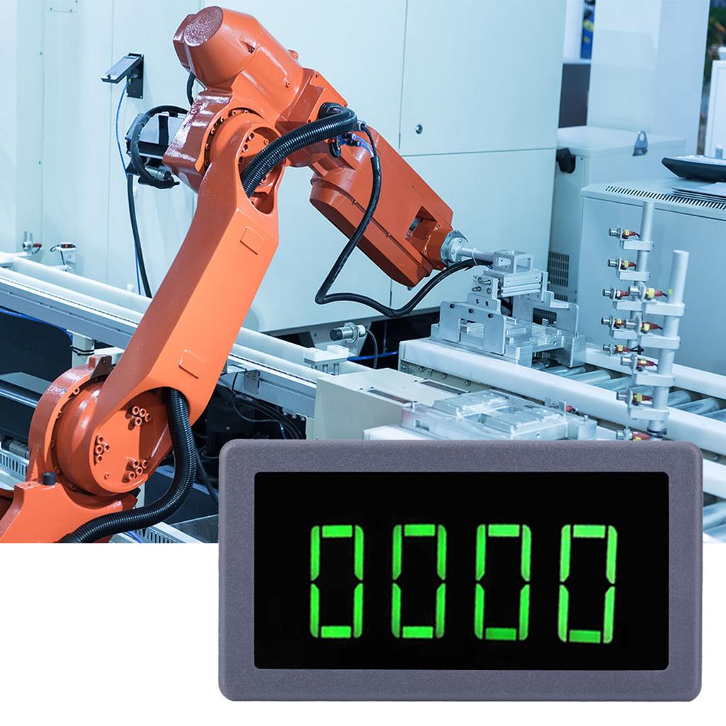 Зеленый 4-значный светодиодный тахометр двигателя, измеритель скорости вращения NPN, датчик приближения зала