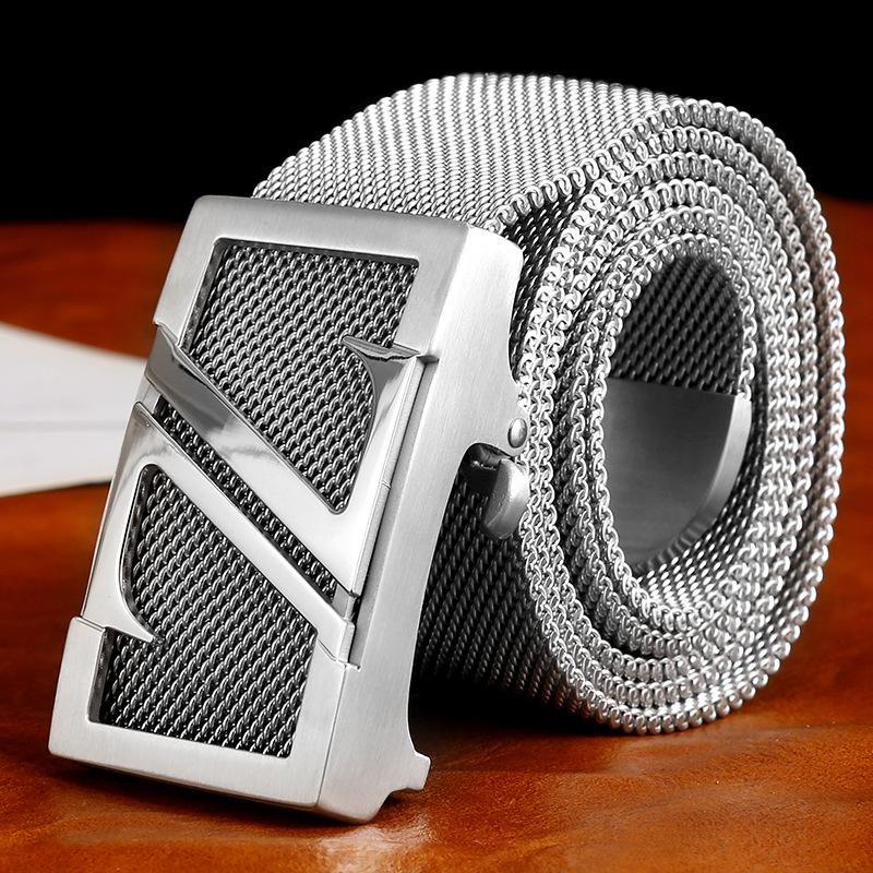 Внутренняя головка ремня из нержавеющей стали 304 Мужская пряжка для ремня Самооборона на открытом воздухе Цельнометаллическая цепочка для ремня Модный мужской досуг