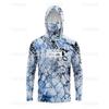 Mens Quick-Dry UV Protection Fishing Shirt With Hood Long Sleeve Sunproof Outdoor Sport Top