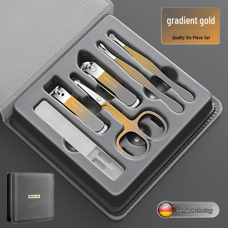 Профессиональный набор для маникюра и педикюра из нержавеющей стали - Портативный набор кусачек для ногтей