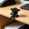 Миниатюрная фигурка выпускной шапочки, напечатанная на 3D-принтере, Маленькая фигурка выпускной шапки с болтающимися ножками для дома, полки, стола, Принадлежности для выпускной вечеринки
