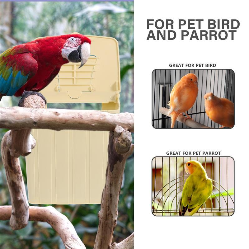 4Pcs Bird Breeding Box Incubation Nest Plastic Hut for Hanging Lovebird Pet Accessories Home Balcony Decoration Mating Box