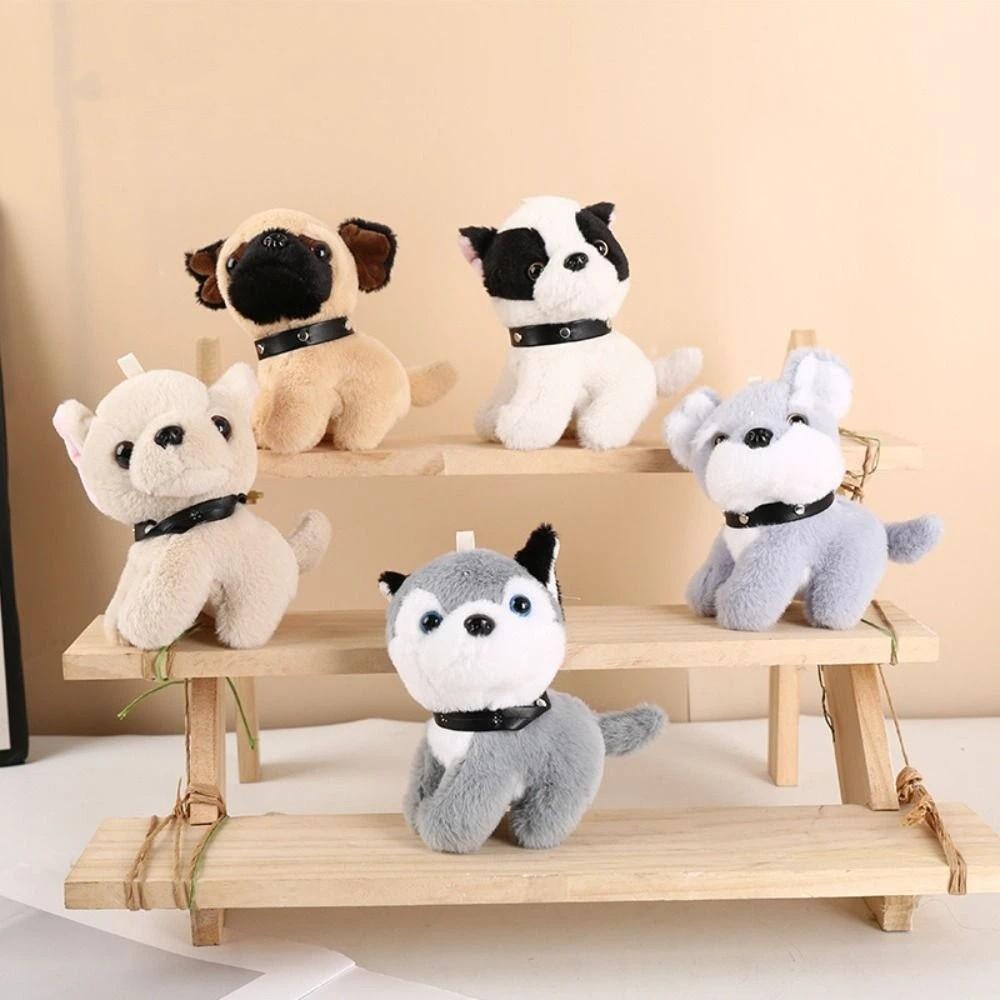 Simulation Dog Plush Pendant Cute Cartoon Animal Pendant Simulation Dog Plush Keychain Key Decor