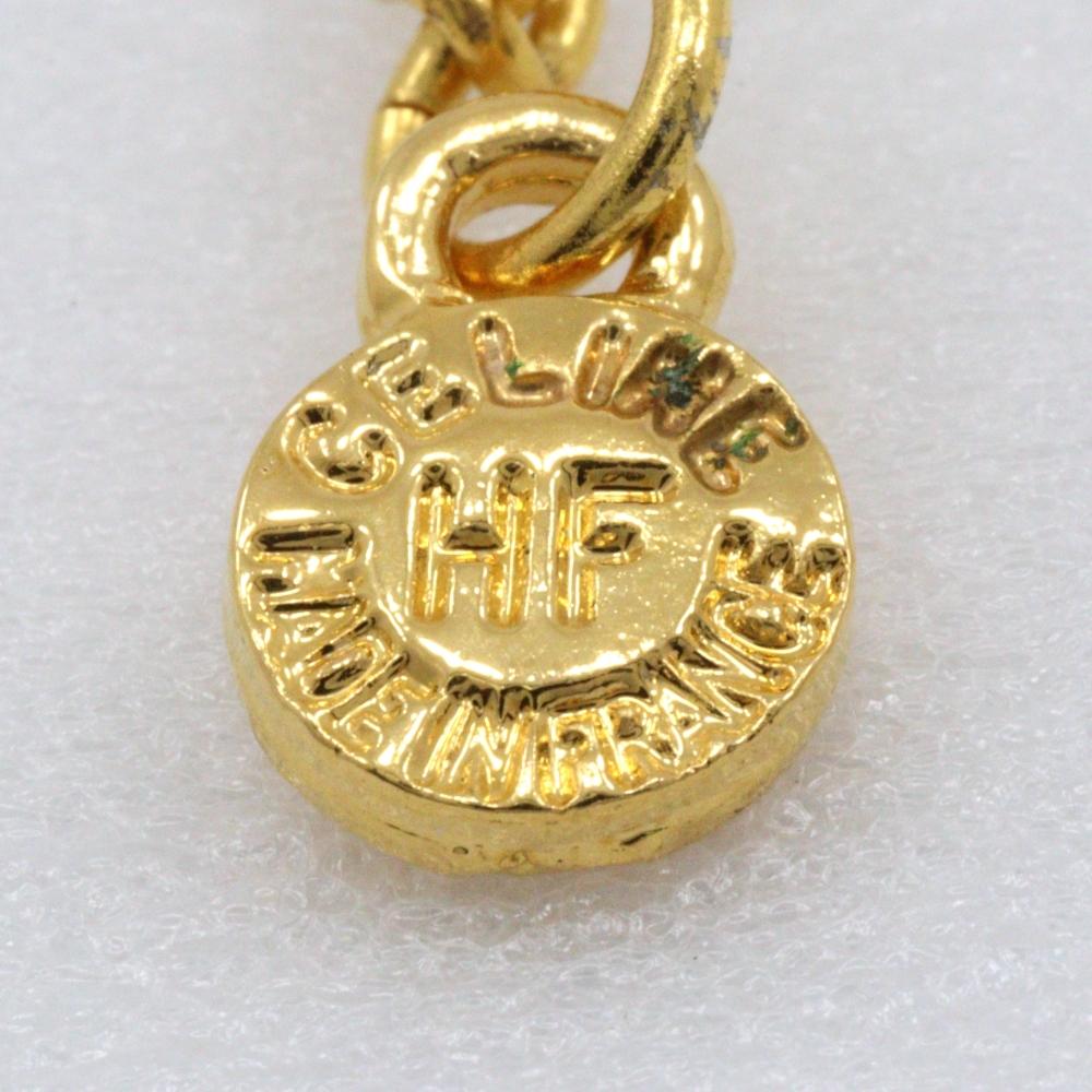 CELINE Triomphe Bracelet Plated Gold 15g Women Used